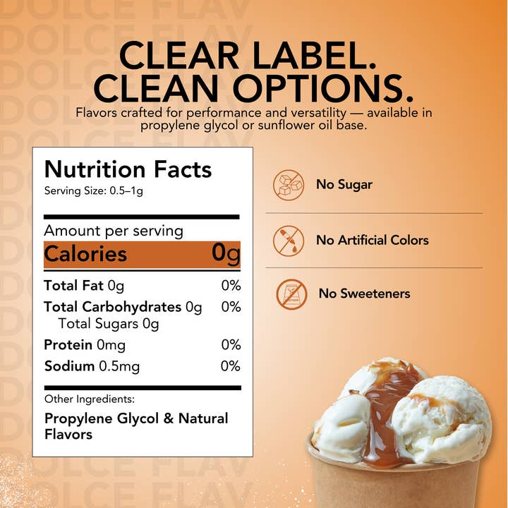 Dolce Flav - Wholesale Flavoured syrup - Caramel Extract Water Soluble6