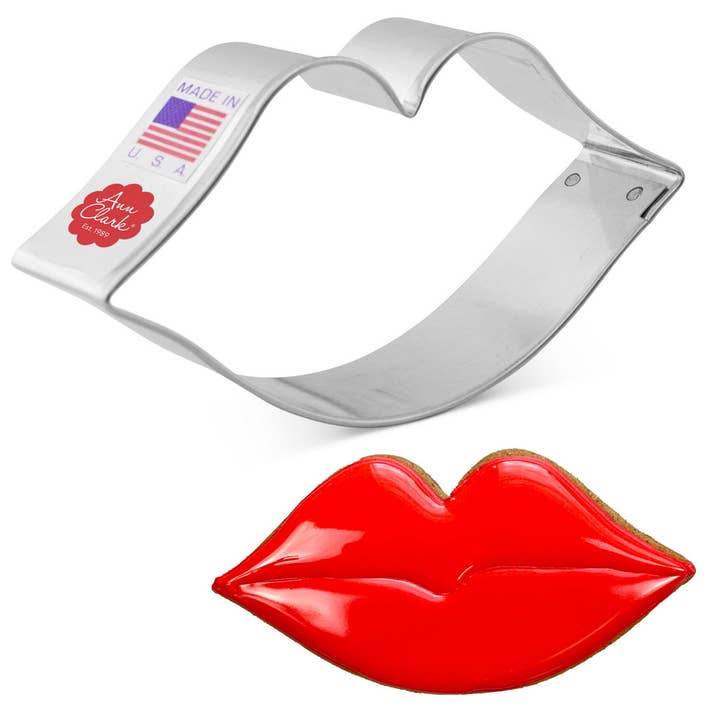 Lips Cookie Cutter. (Bag of 1 Dozen) for wholesale by Ann Clark