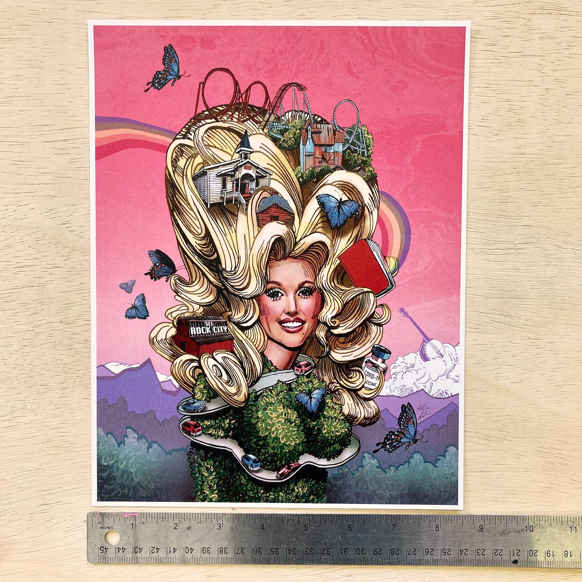 Esther Sketch - Wholesale Art Print - Dolly Print 8.5"x11"5