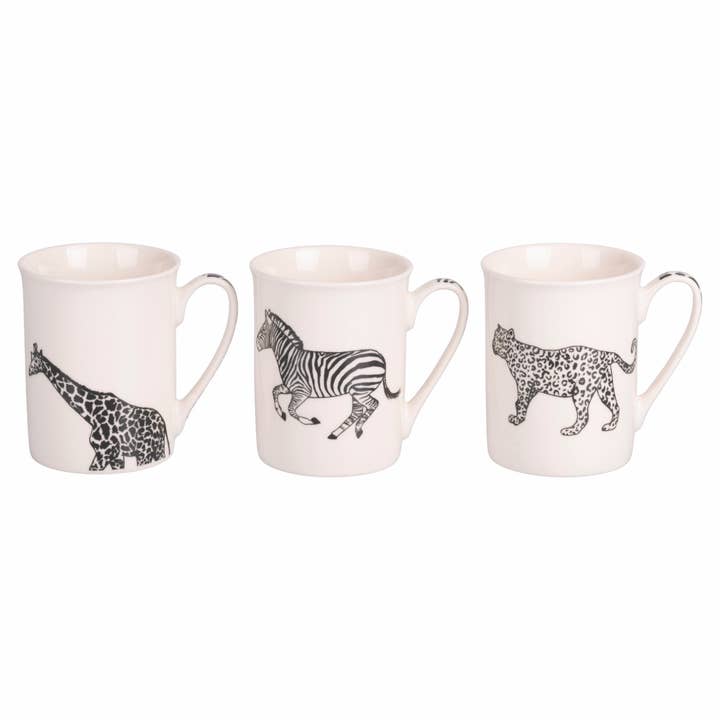 VdE Tivoli 1996 - Wholesale Coffee/Tea Cup - SAFARI MUG 3 ASSORTED 360ML