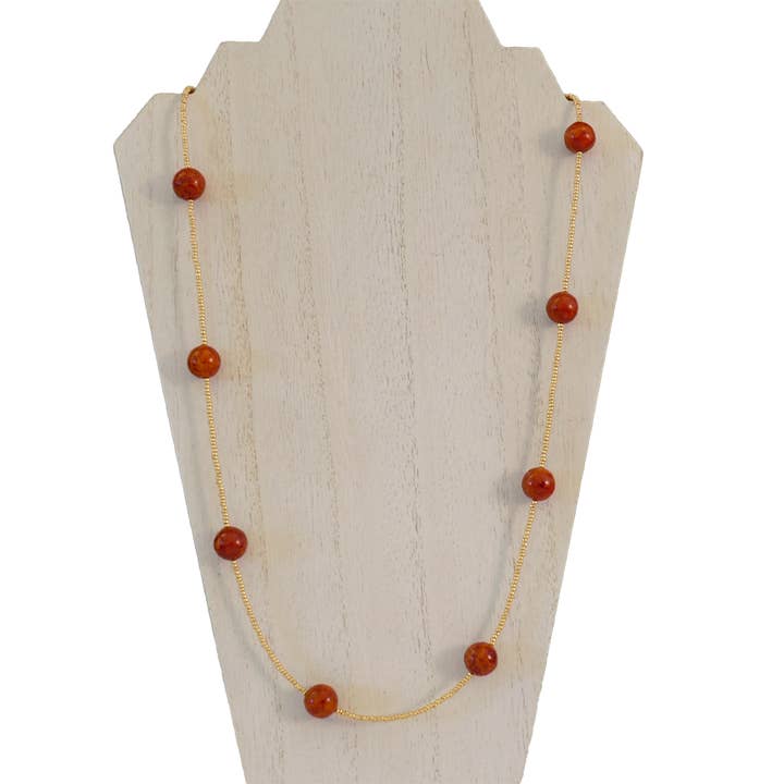 Red Coral Henrietta Necklace for wholesale by ali & bird jewelry