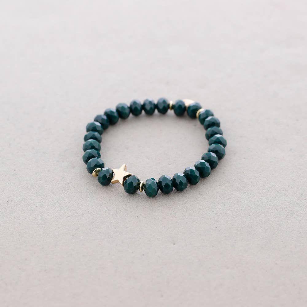 Sonata – Großhandel Perlenarmband – Elastisches Armband mit facettierten Kristallperlen und Stern12