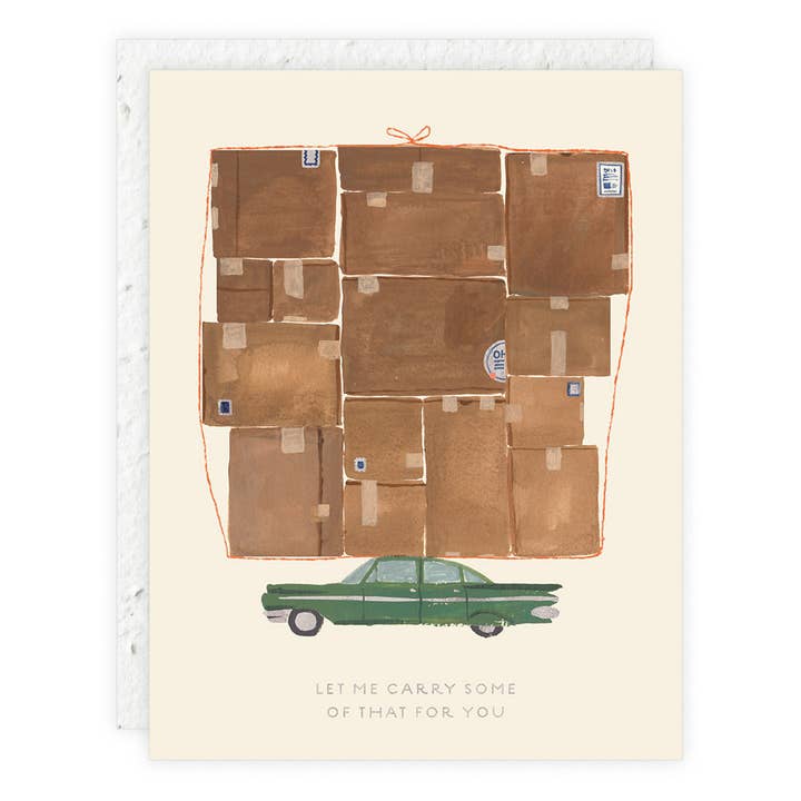 Let Me Carry Some of That - Encouragement Friendship Card for wholesale by Seedlings
