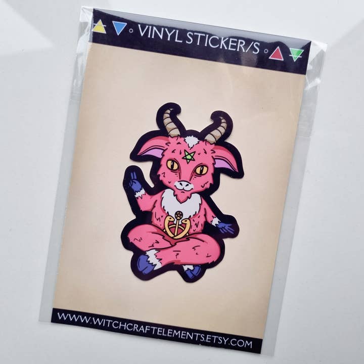 Baphomet Vinyl Sticker for wholesale by Witchcraft Elements