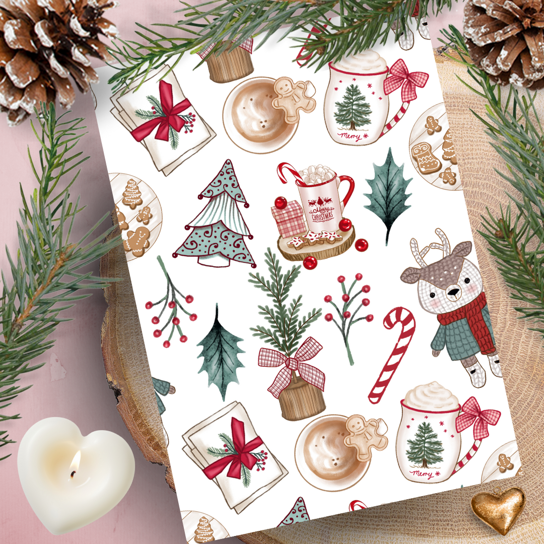 Les Moonettes - Venta al por mayor Cartas del tarot - Cartas de afirmaciones positivas para invierno acogedor (32 cartas)12