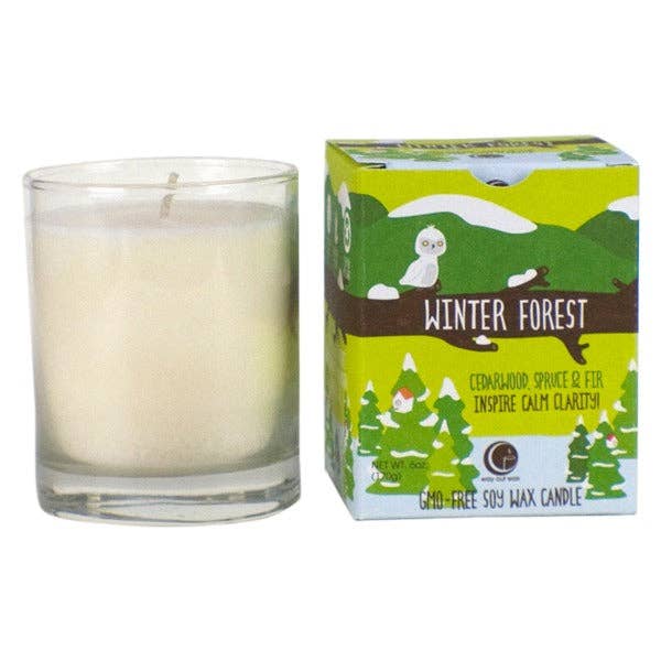 Winter Forest - Clear Glass Tumbler for wholesale by Way Out Wax