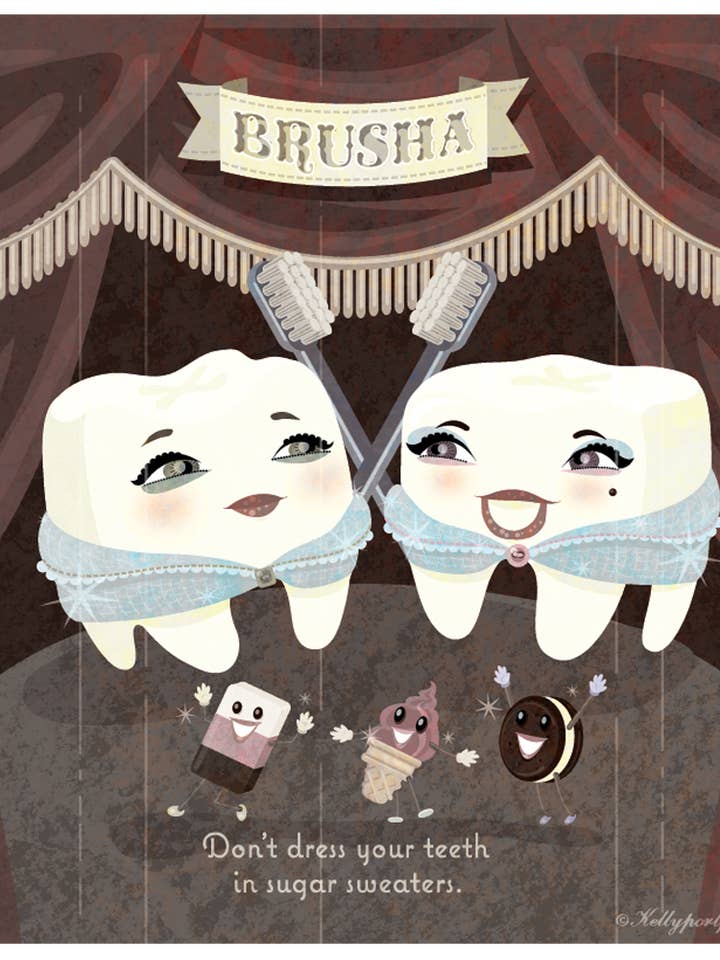 Stampa Brusha per la vendita all'ingrosso da parte di Kitschy Delish