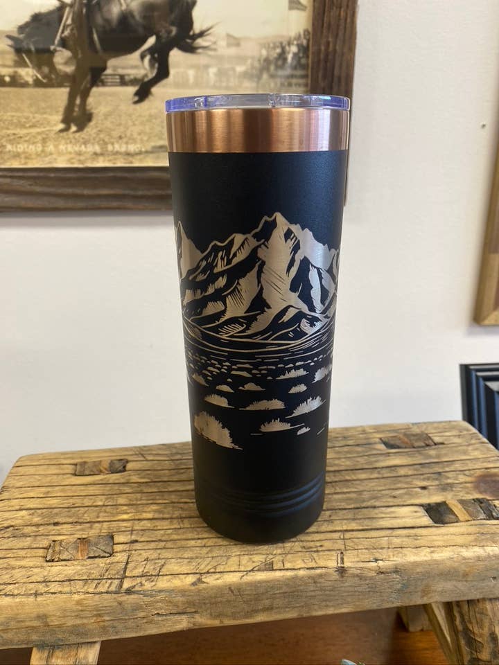 Gobelet Noir & Cuivre 22 oz - Personnaliser Customiser pour la vente par 395ART