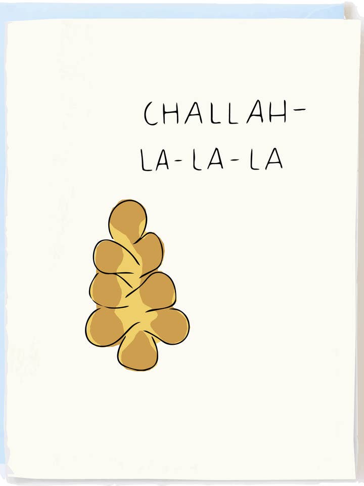 Funny Hannukkah Card - Challah Holiday Greeting for wholesale by Pop + Paper
