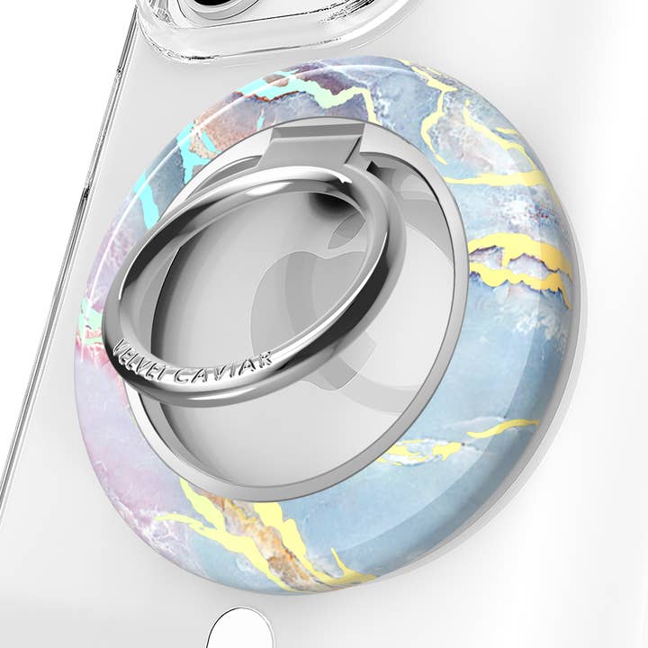 Magnetic Phone Ring & Stand - Holo Moonstone for wholesale by VELVET CAVIAR