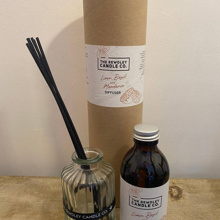 Lime, Basil & Mandarin Room Diffuser 200ml for wholesale by The Bewdley Candle Co.
