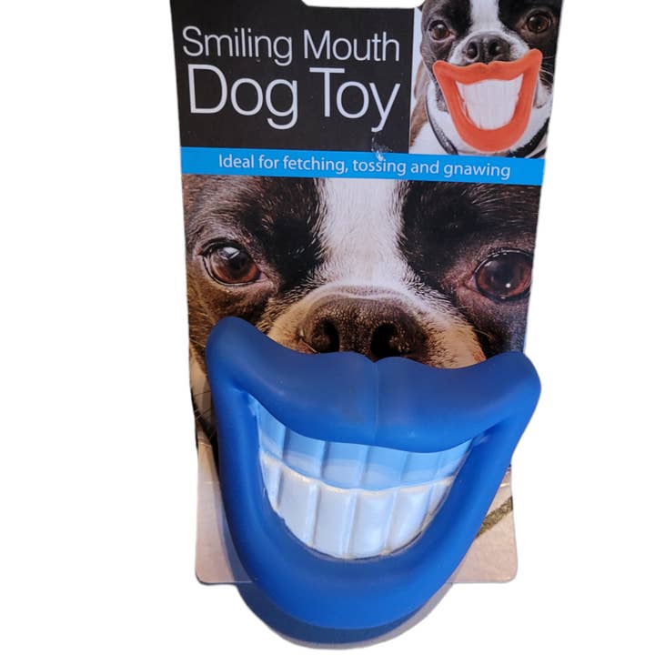 Kiki's Keepsakes LLC - Wholesale Pet Squeaky Toy - Dog - Adorable Smiling Mouth Squeaky Dog Toy