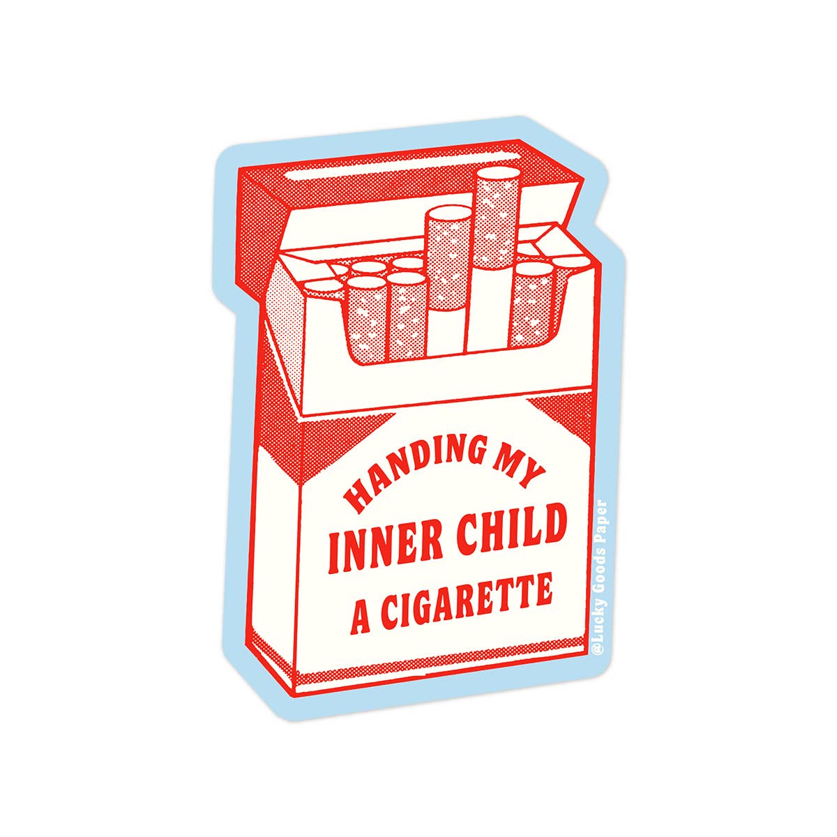 Lucky Goods Paper - Wholesale Phone & Laptop Stickers - Inner Child Cig – Matte Vinyl Sticker2