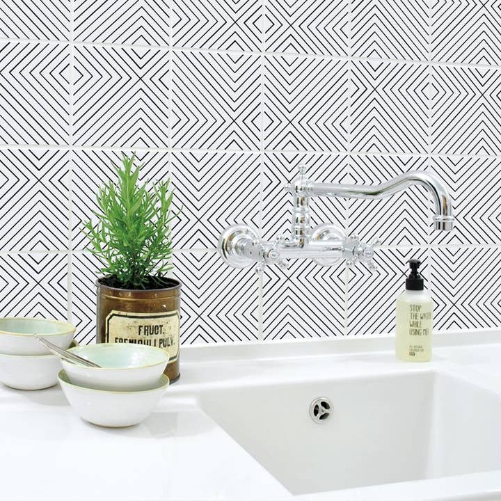 Infinito 02 - 15x15cm Fliesenaufkleber - Set of 4 für den Großhandel von Boubouki