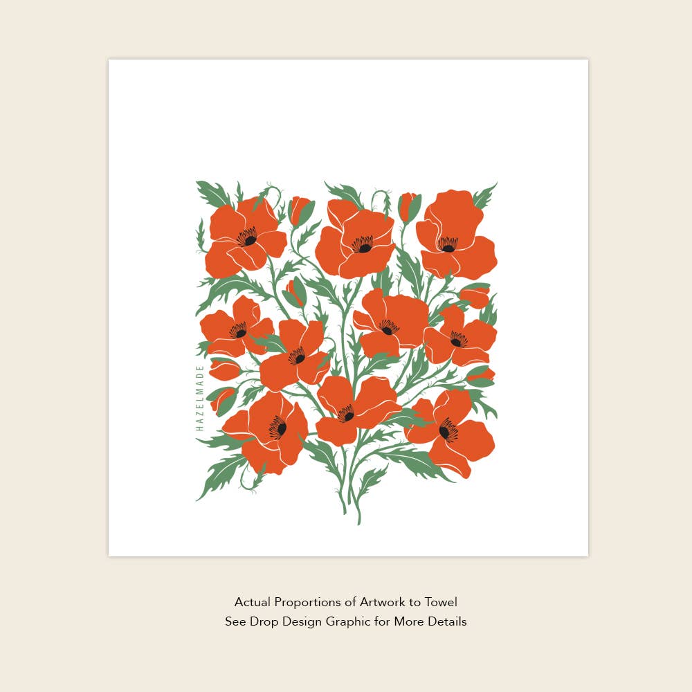 HAZELMADE® Tea Towels + Gifts - Wholesale Tea Towel - Poppy Tea Towel | Kitchen Decor7