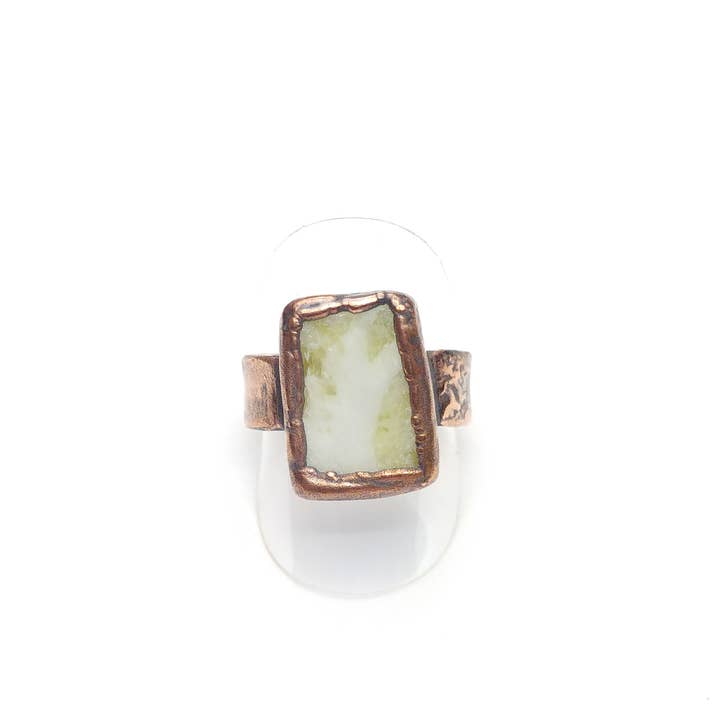 Scottish Green Marble Ring Size 8-1/2 for wholesale by The Wacky Wanderers