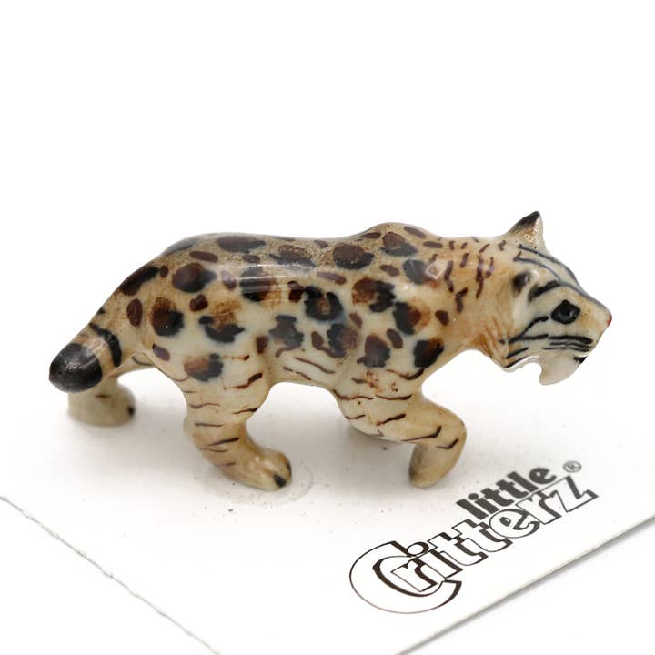 Little Critterz - Wholesale Decorative Figurine - Catsby Saber Tooth Tiger Porcelain Miniature