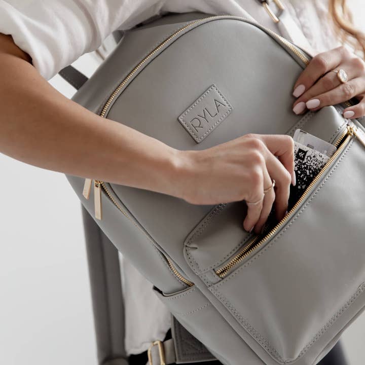 RYLA - Wholesale Diaper Bag - Baby - Ryla Ready Diaper Bag - Gray