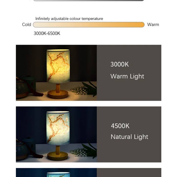Buddha Ayurveda - Wholesale Accent/Desk Lamp - LED Square Table Lamp – Dimmable Bedside Night Light8