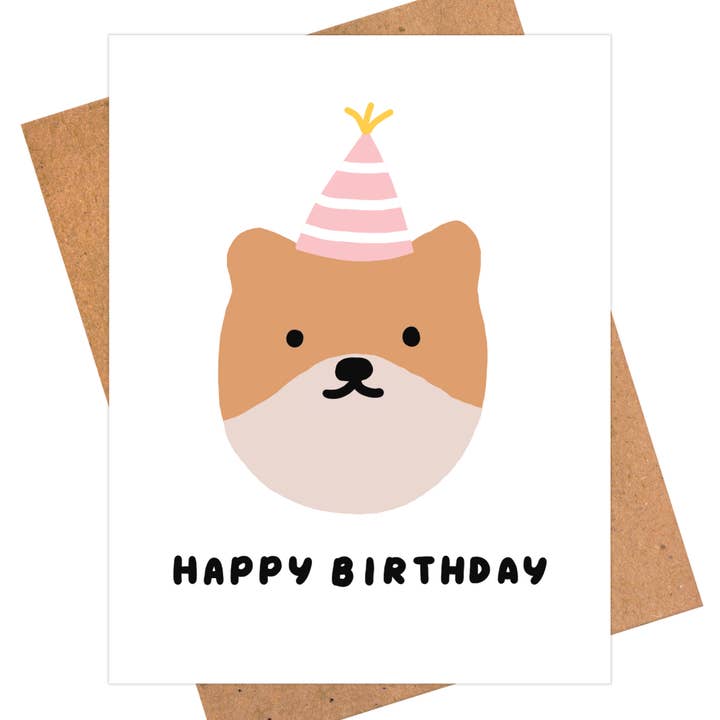 Party Pup Birthday Card for wholesale by iej studio