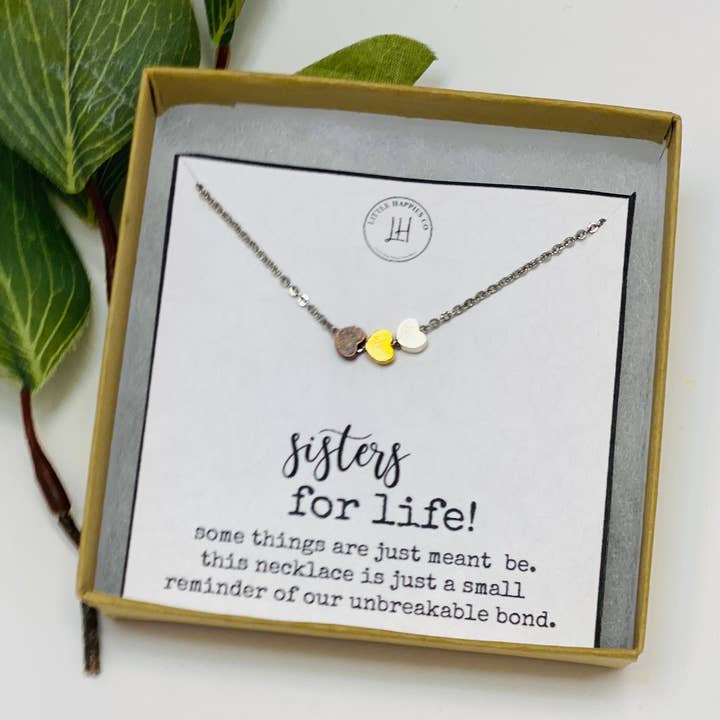 Little Happies Co - Wholesale Pendant/Charm Necklace - Gift for Sister, Sister gift, Sister necklace, best Sister gift, Sister gifts, Big sister, Valentine gift for Sister, Little sister