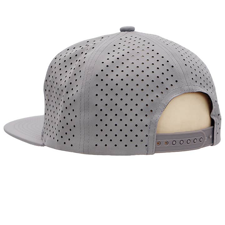 Cap Zone – wholesale Keps med platt skärm – Unisex – Perforerad snapback med 7 skärmar med platt näbb