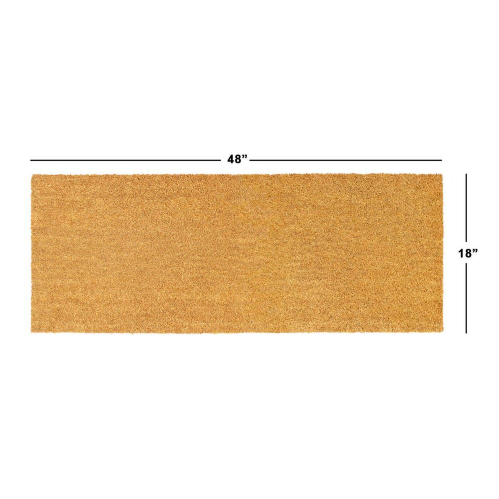 RugSmith - Vendita all'ingrosso Zerbino - RugSmith Zerbino in fibra di cocco trapuntata a macchina naturale, 18 «x 48"2