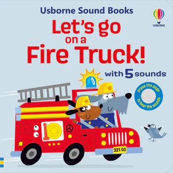 HarperCollins - Wholesale Preschool Book (3-5) - Let's go on a Fire Truck sound book : Usborne