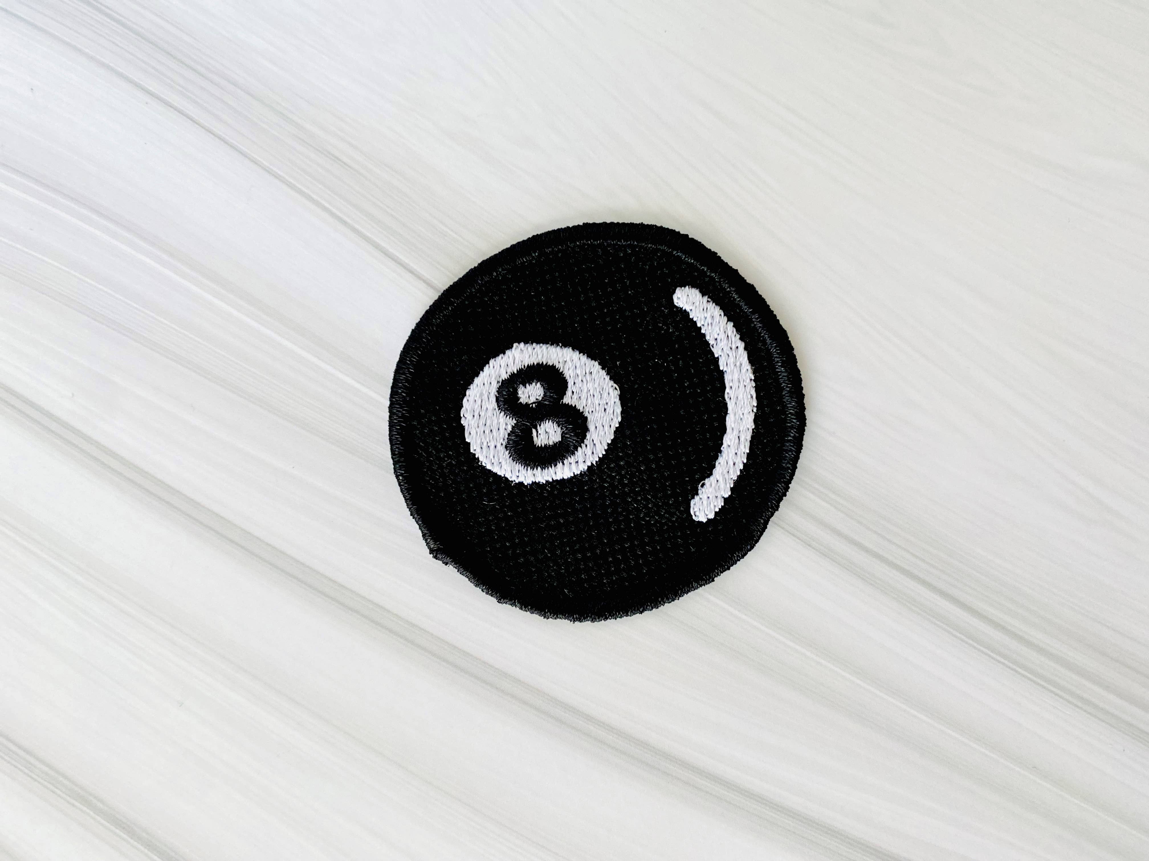 R & R Stitched - Wholesale Patch - 8 Ball Patch for Trucker Hats | Embroidered Iron-On2