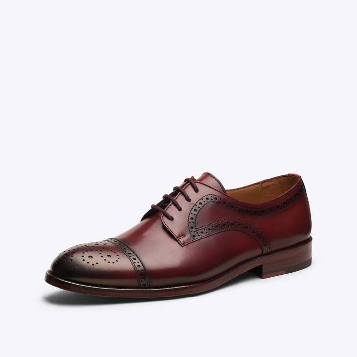 40636/00 - Derby bordeaux en cuir pour homme pour la vente par Centenário