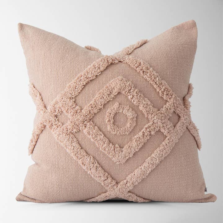 Rose Greer Tufted Shag Pillow Cover - Soft, Textured Decorative for wholesale on Faire