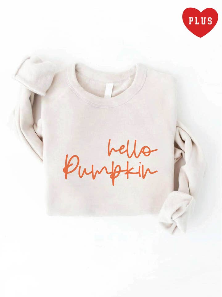 HELLO PUMPKIN Sweatshirt - Everyday Wear for wholesale by OAT COLLECTIVE