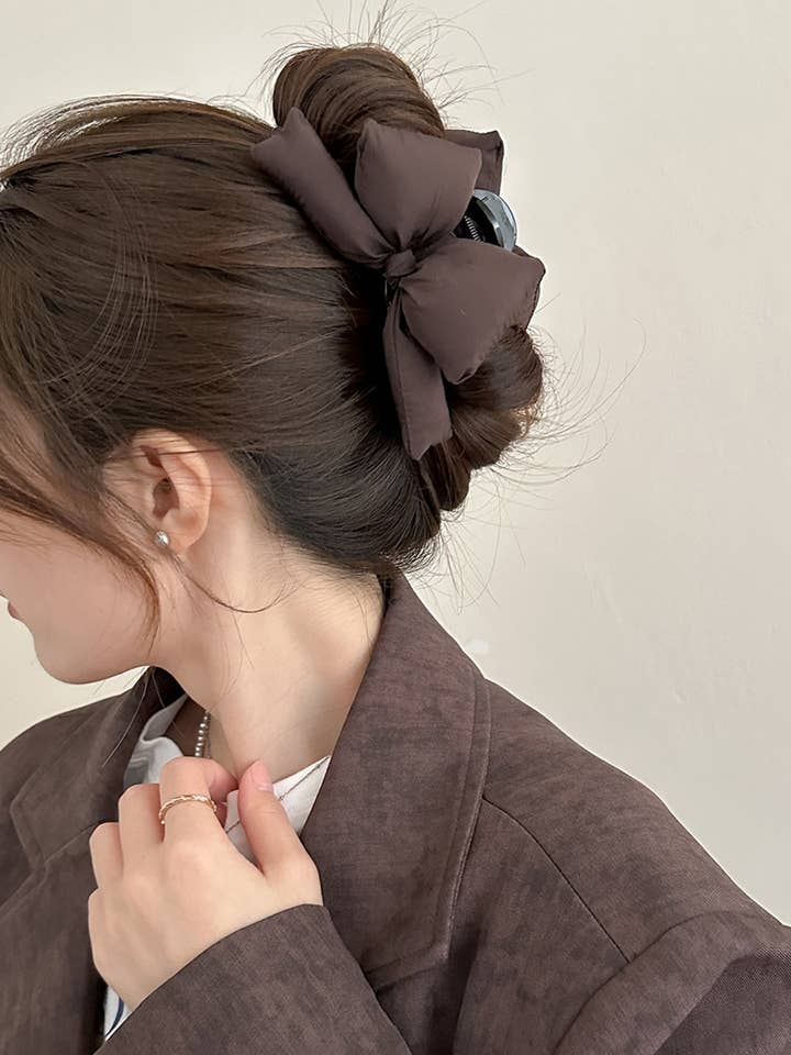 Cotton Filled Three-dimensional Bow Hair Clip for wholesale by Wholesalesir