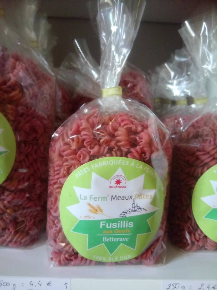 Fusilli de beterraba e ovo - 250g por atacado de La Ferm'Meaux Pâtes