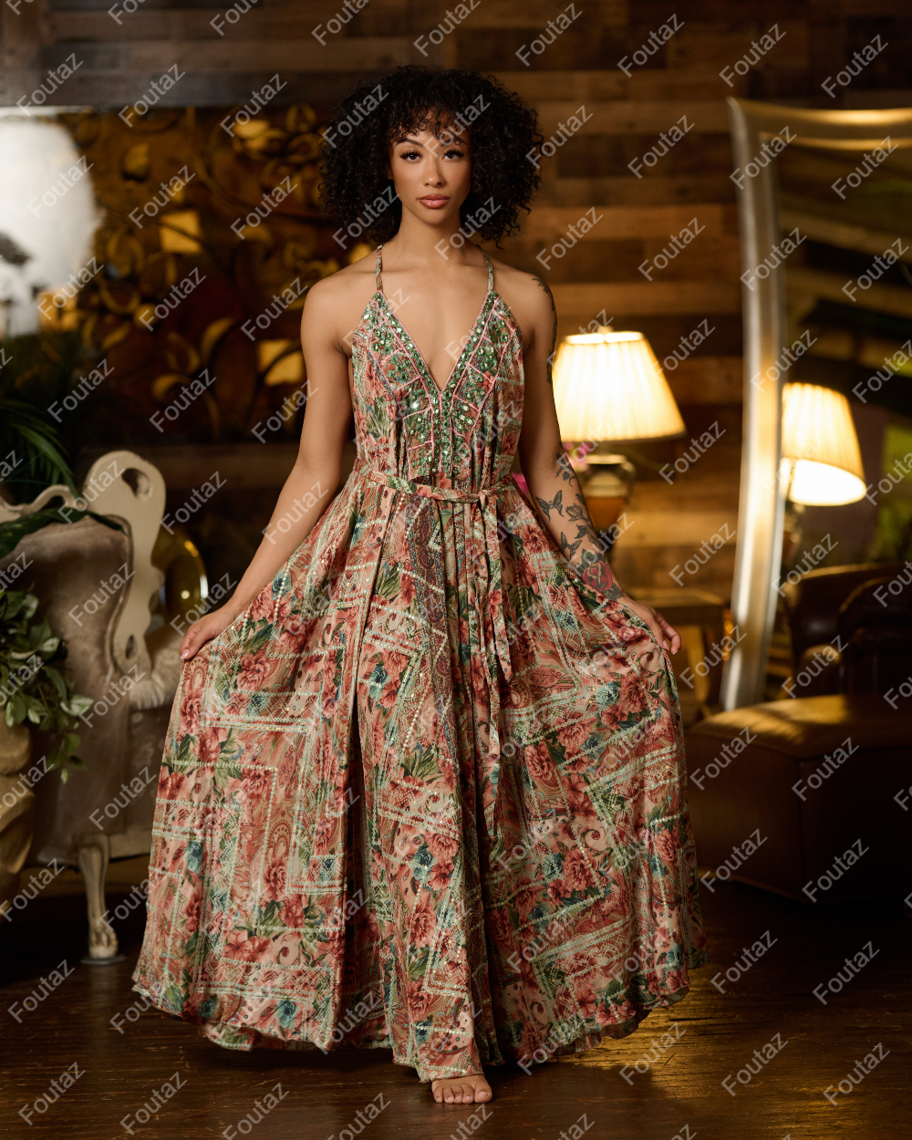 Foutaz LLC - Wholesale Kimono - Women's - One size Boho dress- CASE OF MIXED COLORS!2