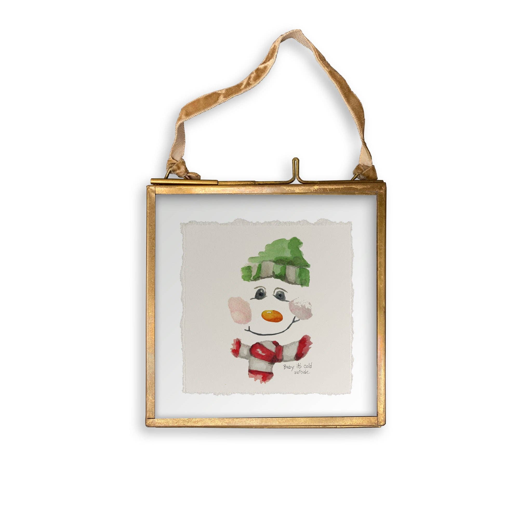 French Graffiti – Toalha de chá por atacado – Cara boneco de neve12