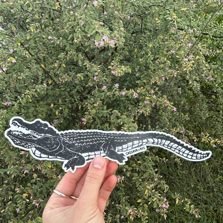 Gator Bumper Sticker for wholesale by Cassava & Rye