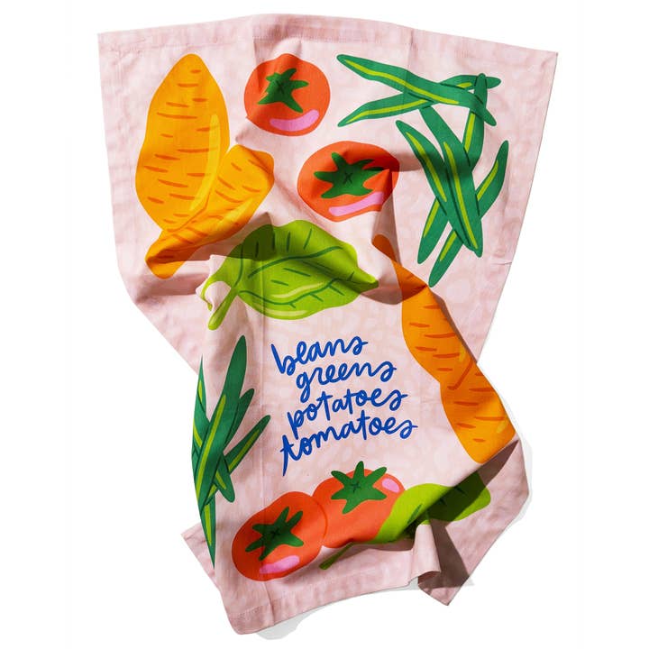 K+S Design Co. | KANDS.CO - Wholesale Tea Towel - Veg Tea Towel