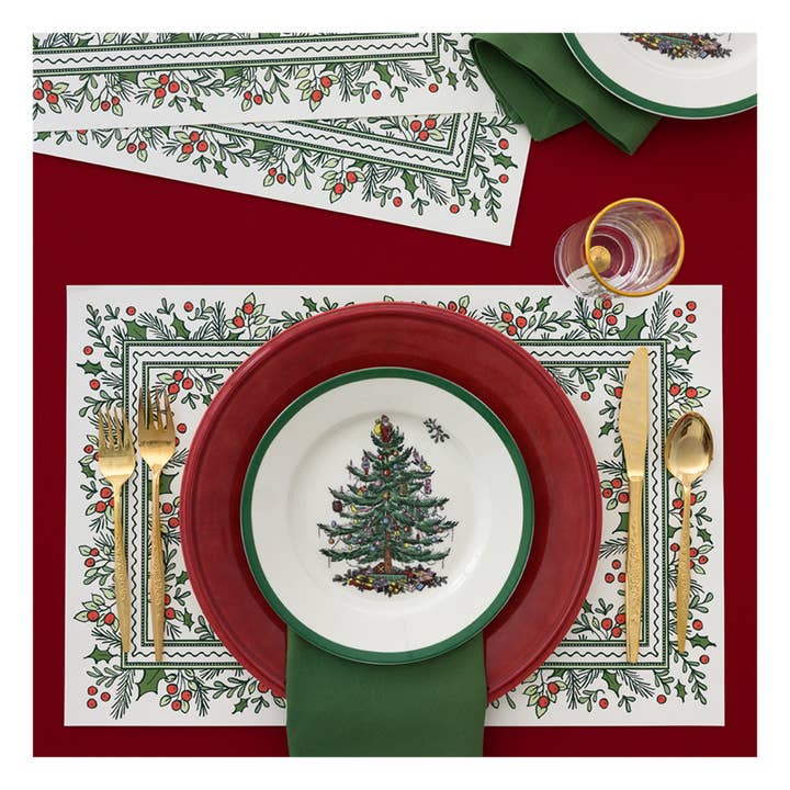Dogwood Hill - Wholesale Disposable Placemat - Berry Garden Placemats1