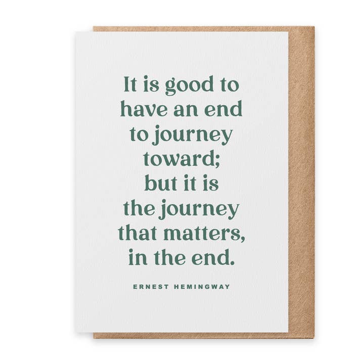 Journey//Hemingway - Carte de vœux pour la vente par Paisley & Parsley