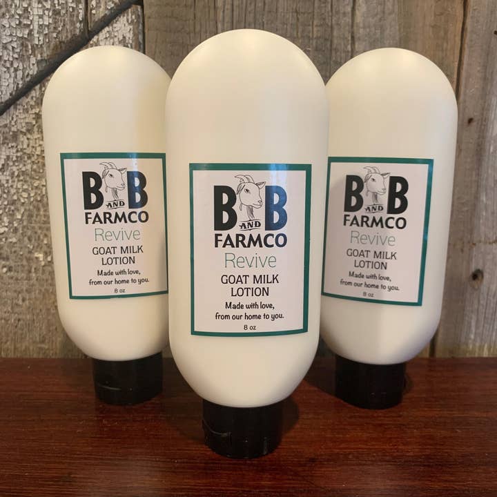 Revive Goat Milk Lotion - 8 oz for wholesale by B and B Farmco