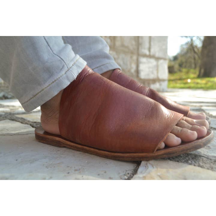 Sandali da uomo sandali da uomo sandali gladiatore uomo in pelle per la vendita all'ingrosso da parte di MAVROSANDALS