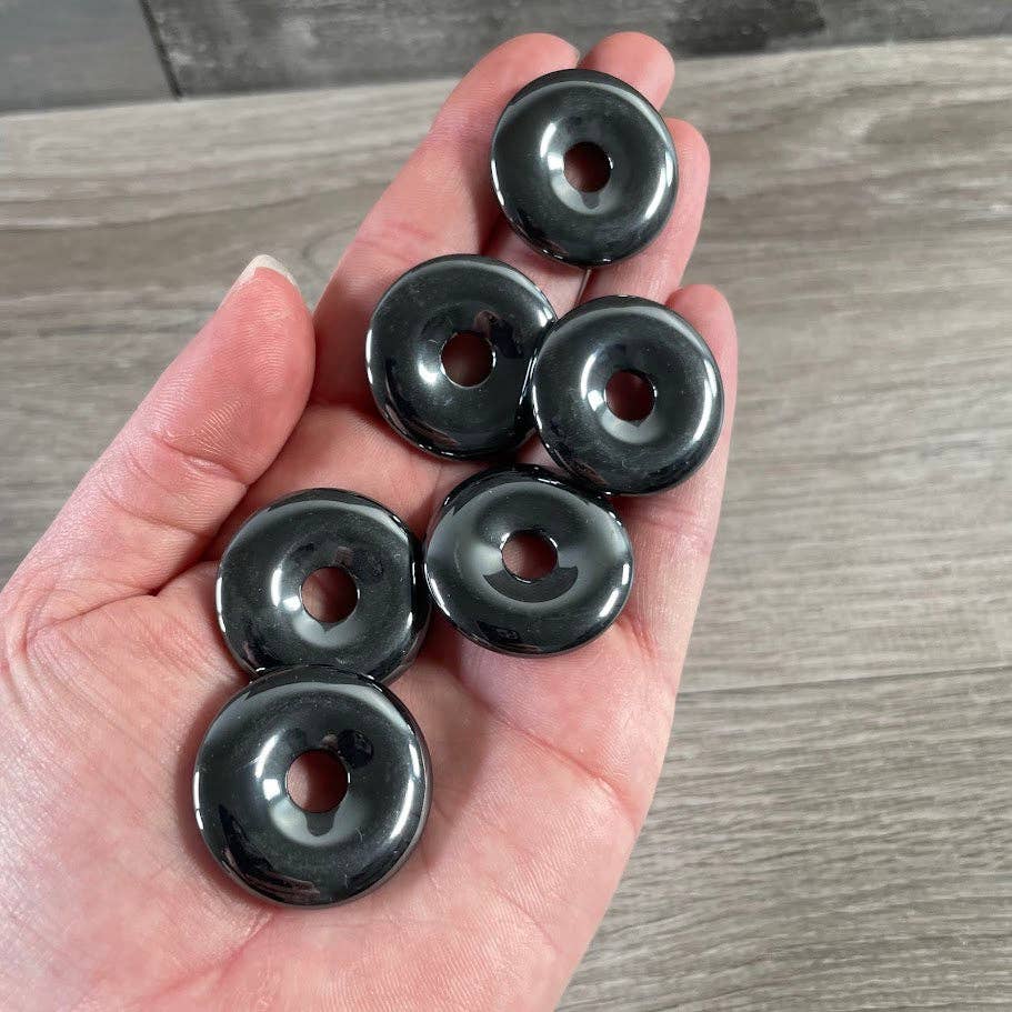 Keystone Crystals - Wholesale Spiritual Stone/Crystal - Donut Pi Stone 30mm Gemstone Pendant –  Strung or Plain4