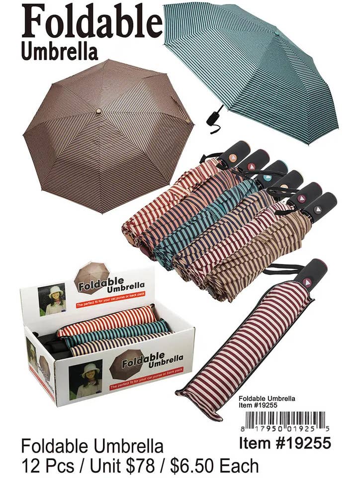 Foldable Umbrella . for wholesale by Puka Creations