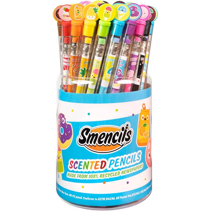 Scentco, Inc - Wholesale Pencil - Graphite Smencils Cylinder - Scented Pencils - 50 Count