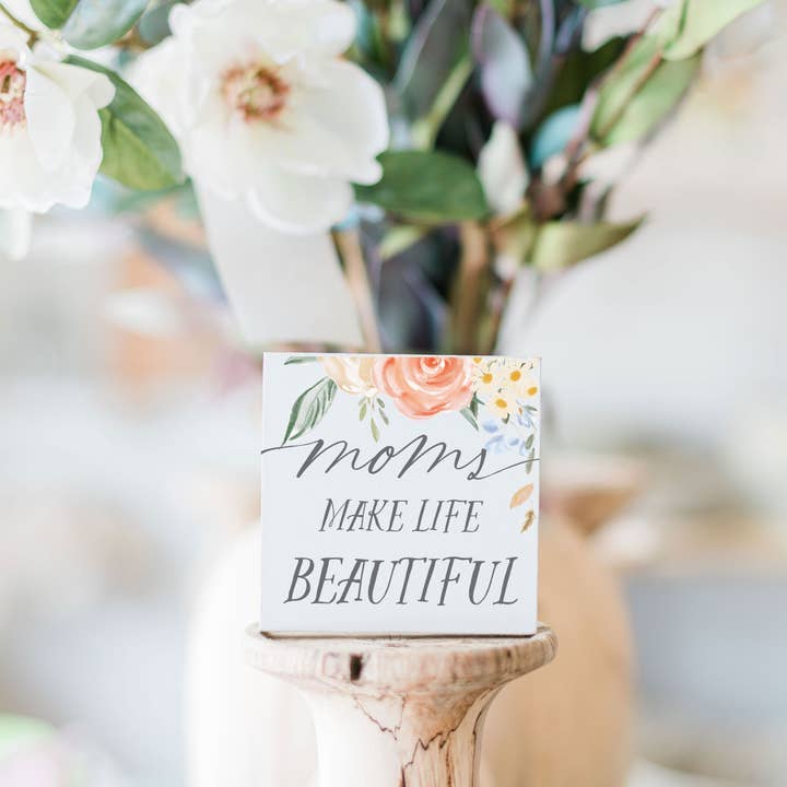 Clairmont & Co - Wholesale Desk/Tabletop Sign - Gifts For Mom, Mini Print, Mother's Day, Mom Quotes