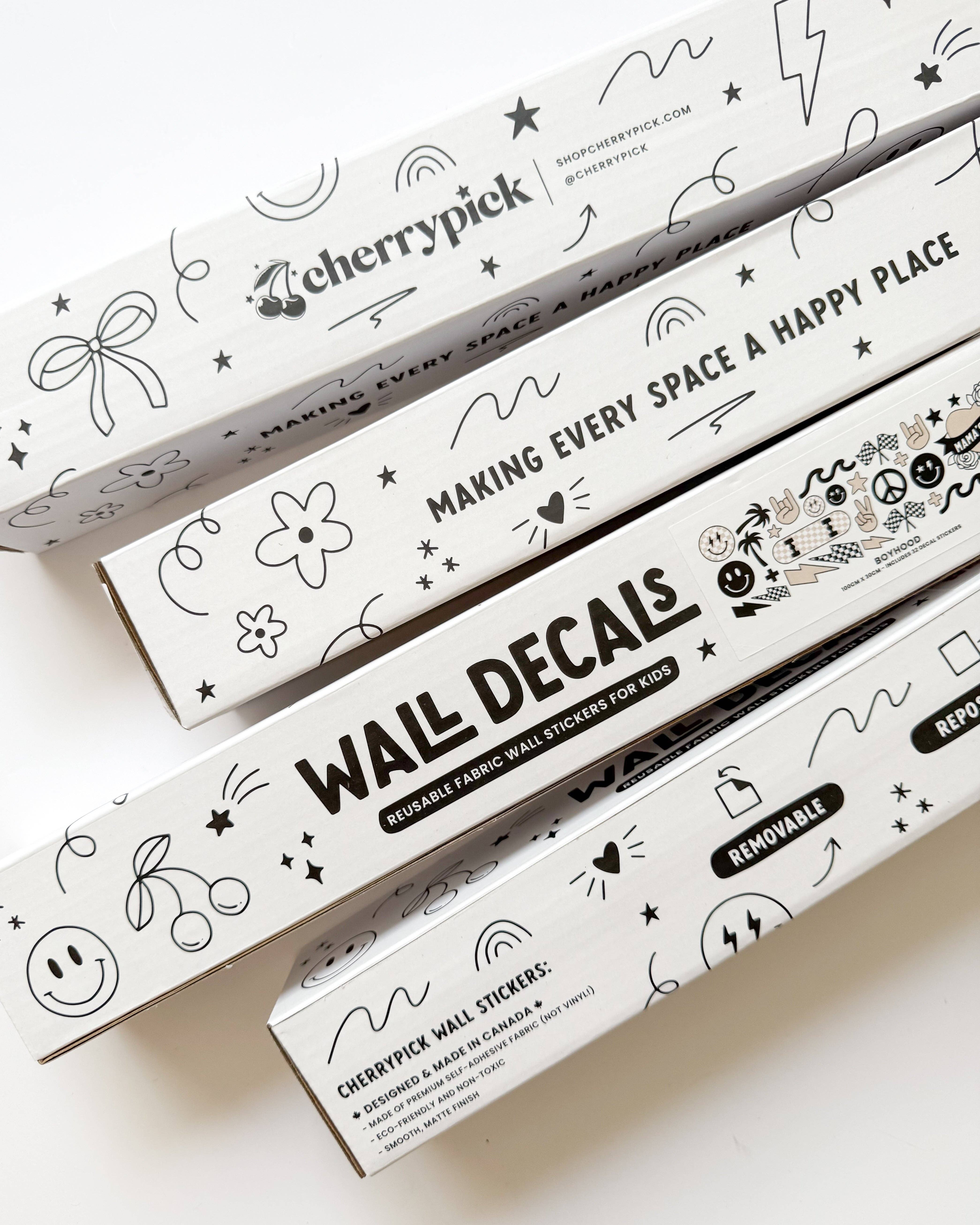 Cherrypick – wholesale Wall decor – Kids & Baby – Peel & Stick Fabric Wall Stickers - Affirmation Squares5