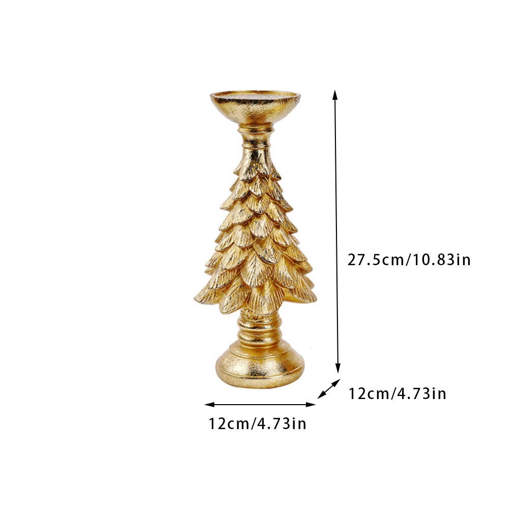 Liffy - Wholesale Candle Holder - Christmas Tree Candle Holder Resin Decor for Holiday Home5