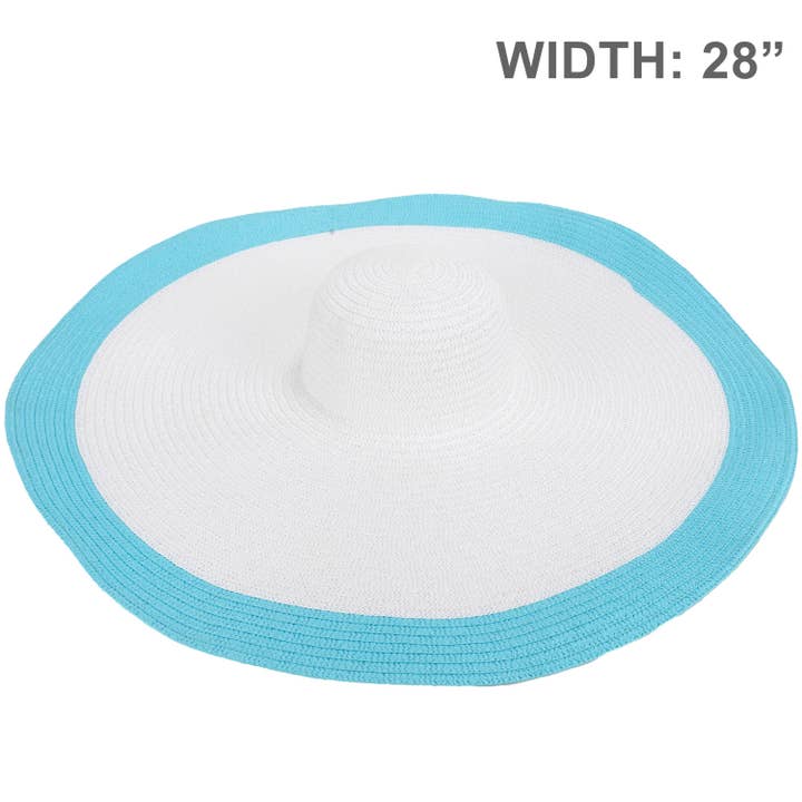 SP Sophia Collection - Wholesale Straw Hat - Women's - Floppy Oversized Wide Brim Straw Woven Sun Hat