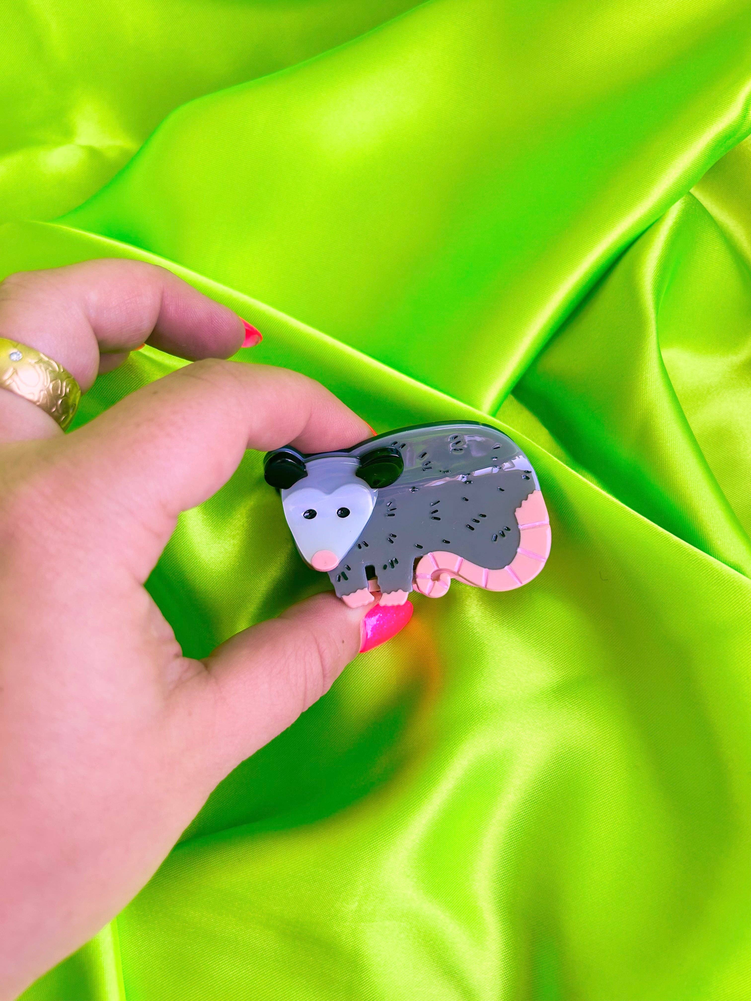 The Peach Fuzz – Conjunto de acessórios para cabelo - Mulher por atacado – Garra de Cabelo de Gambá2